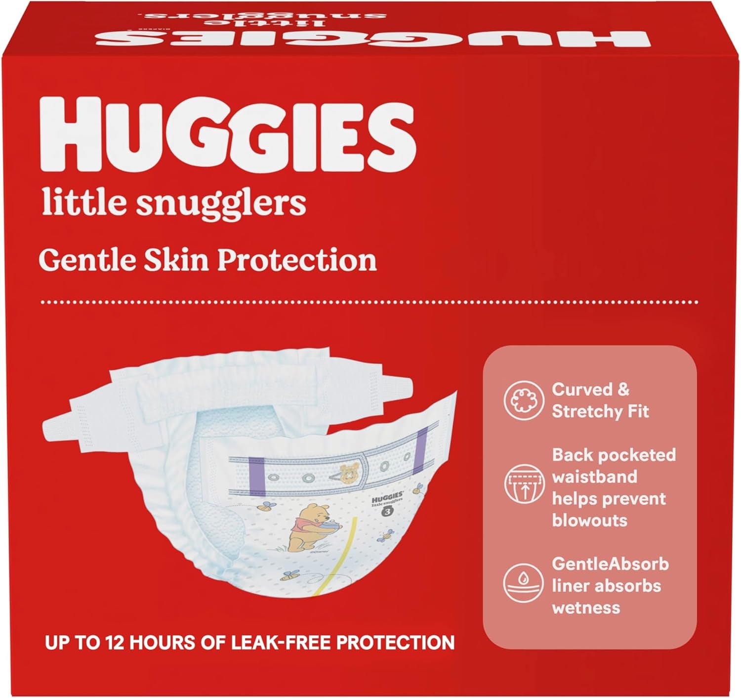 Baby Diapers Size 3 (16-28 Lbs), 156Ct,  Little Snugglers